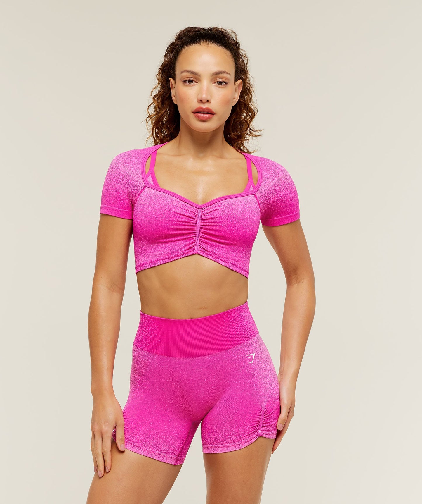 Blush Seamless Short Sleeve Top - US 9652