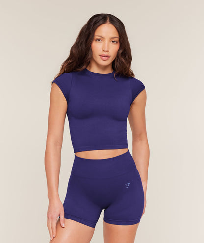 Poise Crew Neck Short Sleeve Top - US 9354