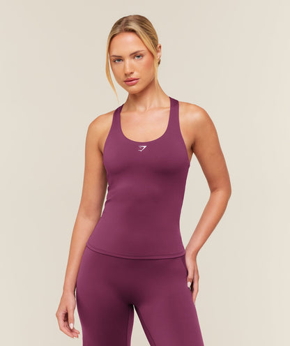Everyday Racer Back Tank with Shelf - US 1363