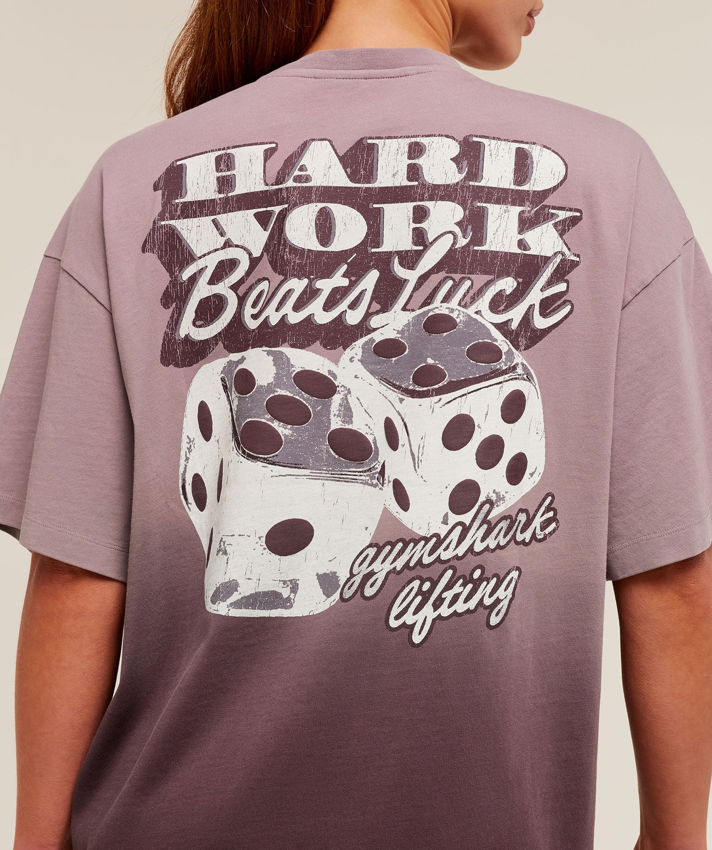 Hard Work Dice Graphic Short Sleeve T-Shirt - US 4901