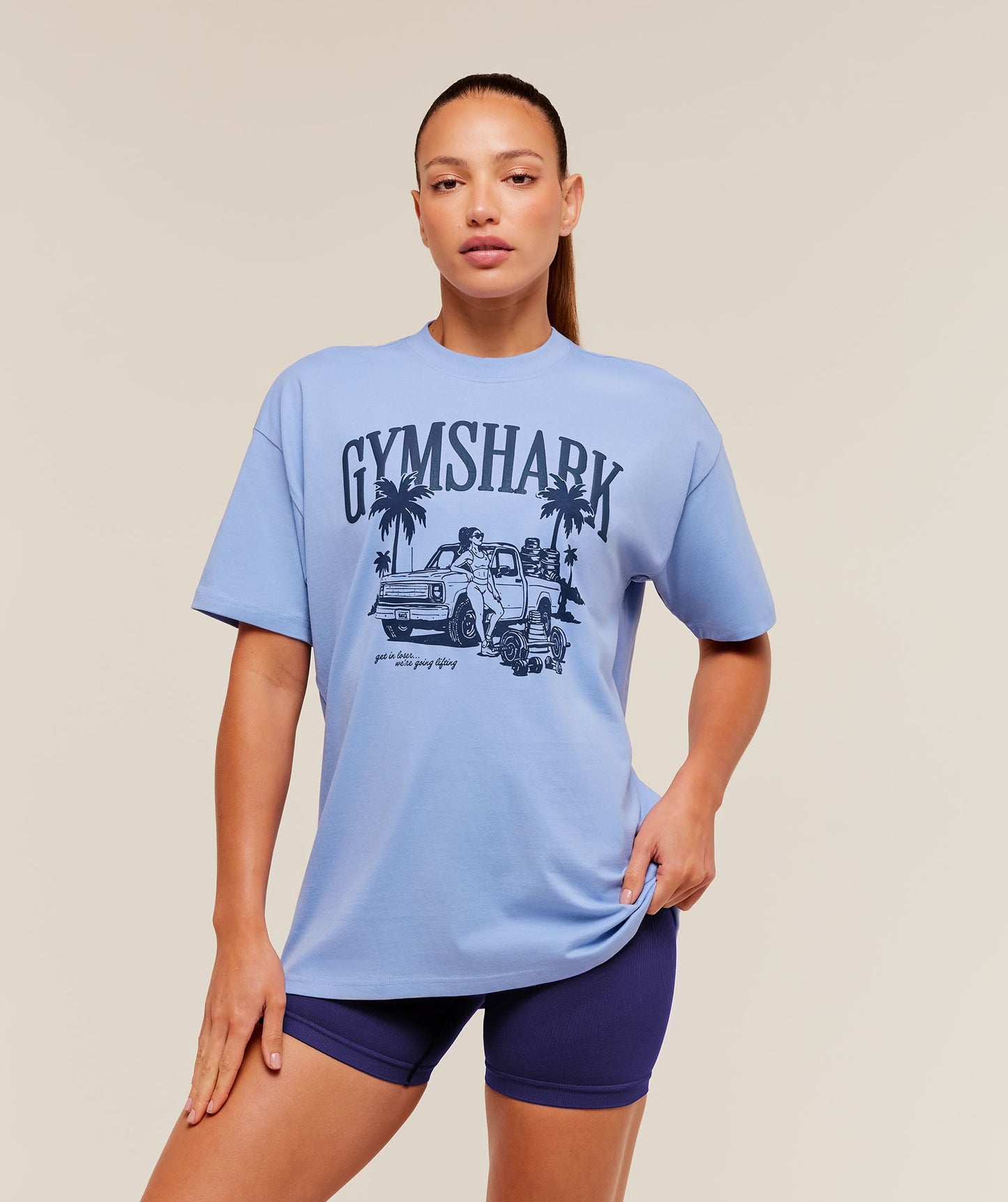 Pick Up Truck Graphic Short Sleeve T-Shirt - US 2424