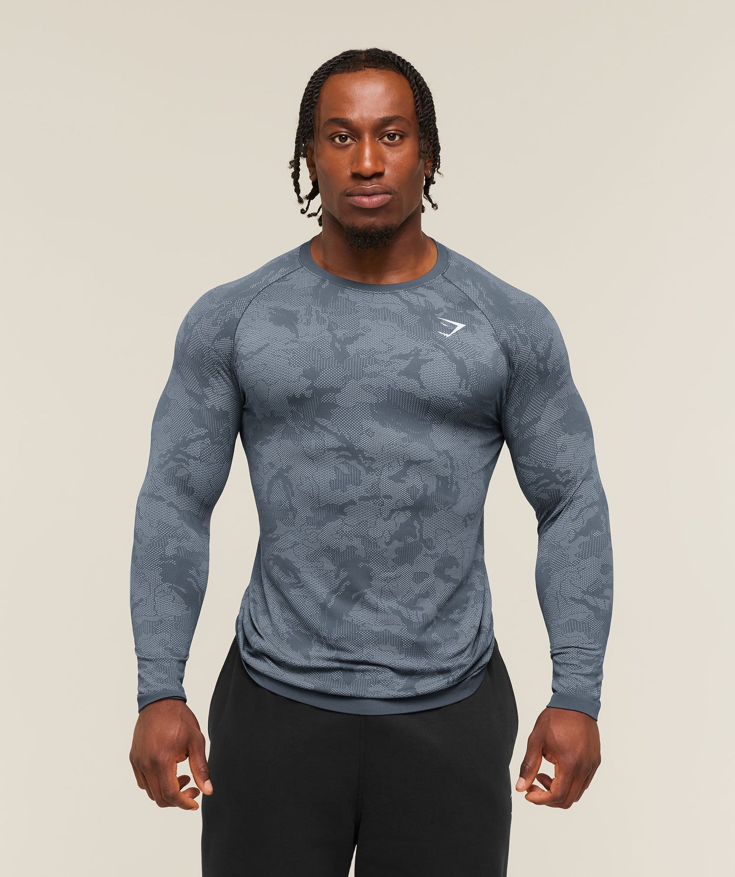 Geo Seamless Long Sleeve T-Shirt - US 3533
