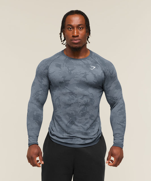 Geo Seamless Long Sleeve T-Shirt - US 9334