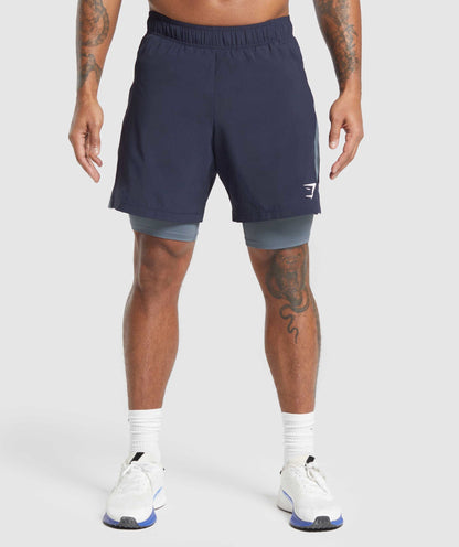 Sport 7\" 2 in 1 Shorts - US 1955