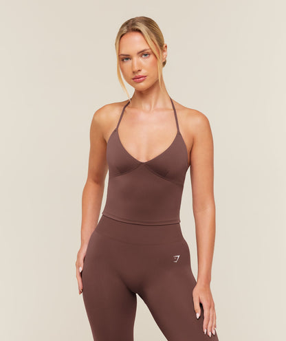 Training Scoop Back Halterneck - US 3828