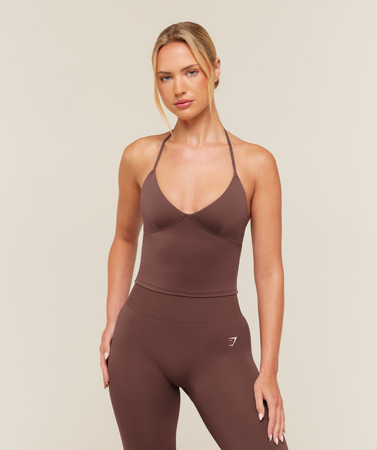 Training Scoop Back Halterneck - US 3828