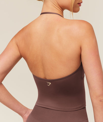 Training Scoop Back Halterneck - US 3828