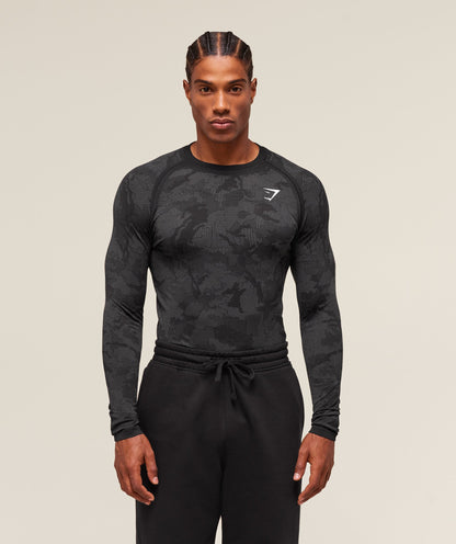 Geo Seamless Long Sleeve T-Shirt - US 0894