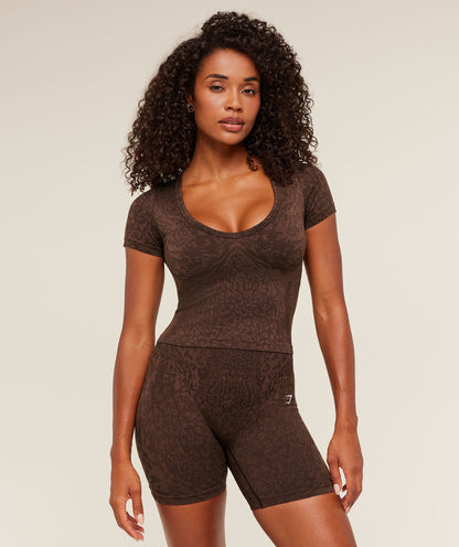 Adapt Animal X Whitney Short Sleeve Top - US 8230