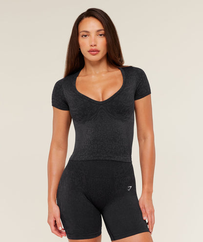 Adapt Animal X Whitney Short Sleeve Top - US 9803