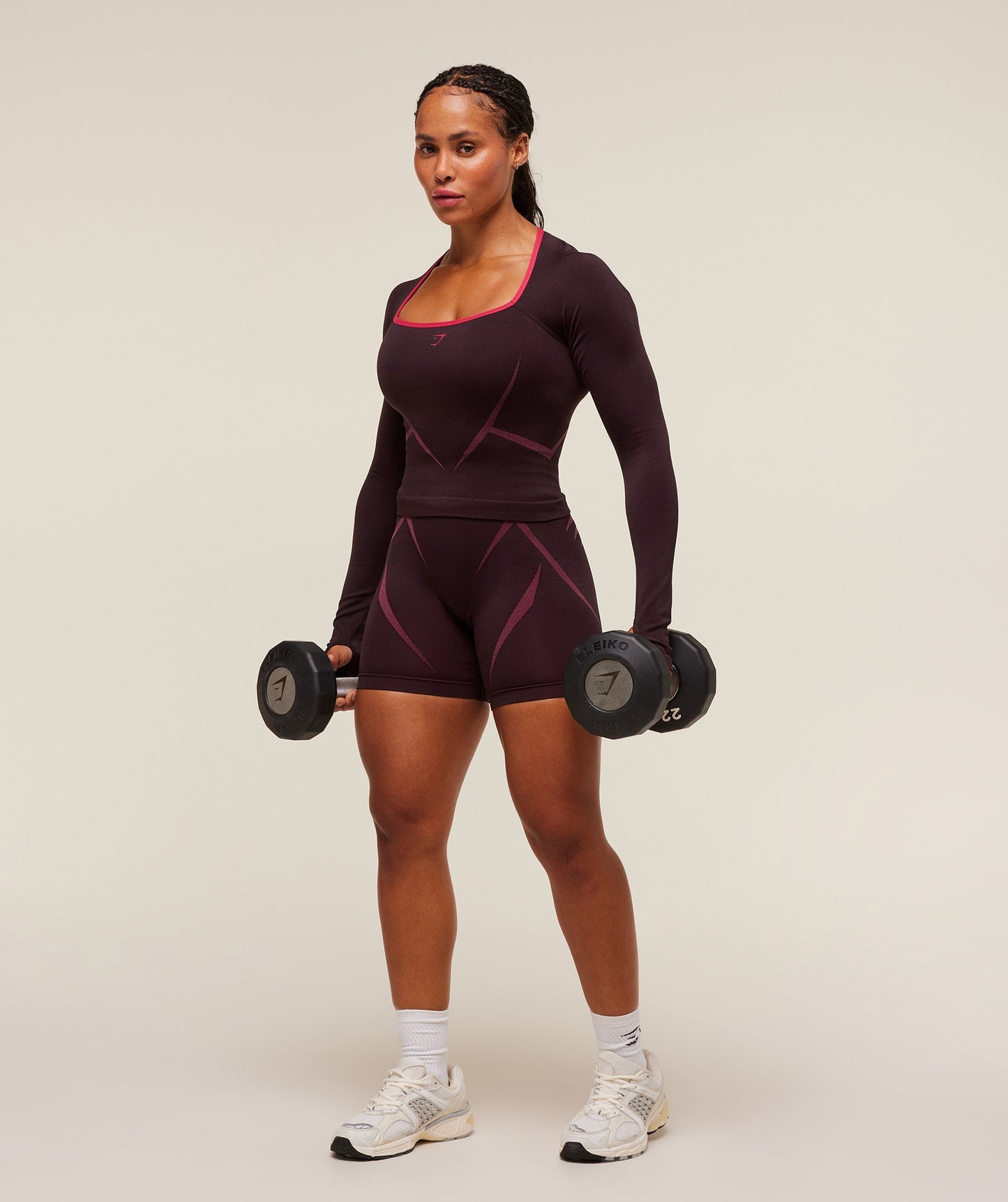 Apex Lift Seamless Long Sleeve Crop Top - US 8329
