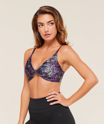 Printed Twist Front Bralette - US 9459