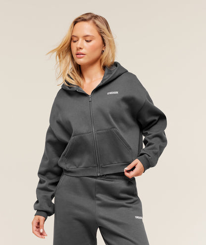 Cosy Luxe Zip Through Hoodie - US 0772