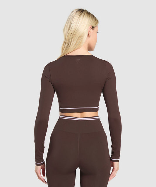 Contrast Seamless Crop Top - US 2339