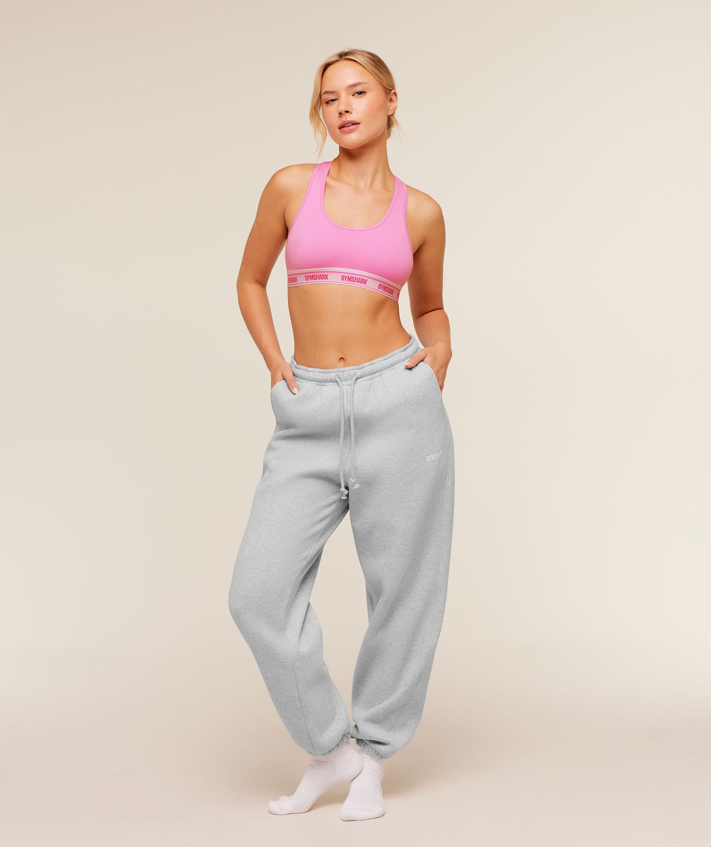 Elastic Branded Racerback Cotton Bralette - US 8711
