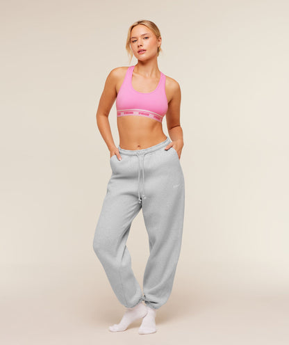 Elastic Branded Racerback Cotton Bralette - US 8711