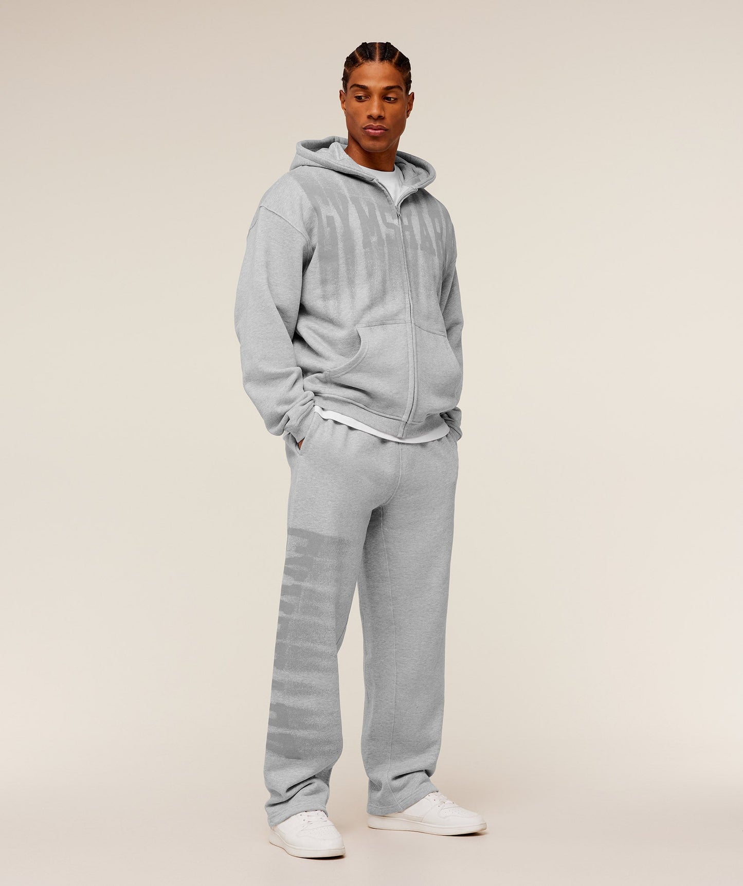 Fade Graphic Zip Through Hoodie - US 9215