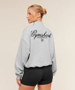 Script Embroidery Oversized Zip Through - US 4292