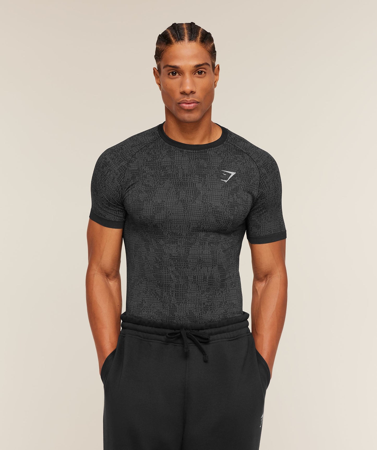 Geo Seamless Grid T-Shirt - US 5569