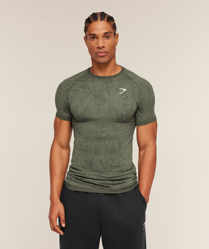 Geo Seamless Grid T-Shirt - US 1834