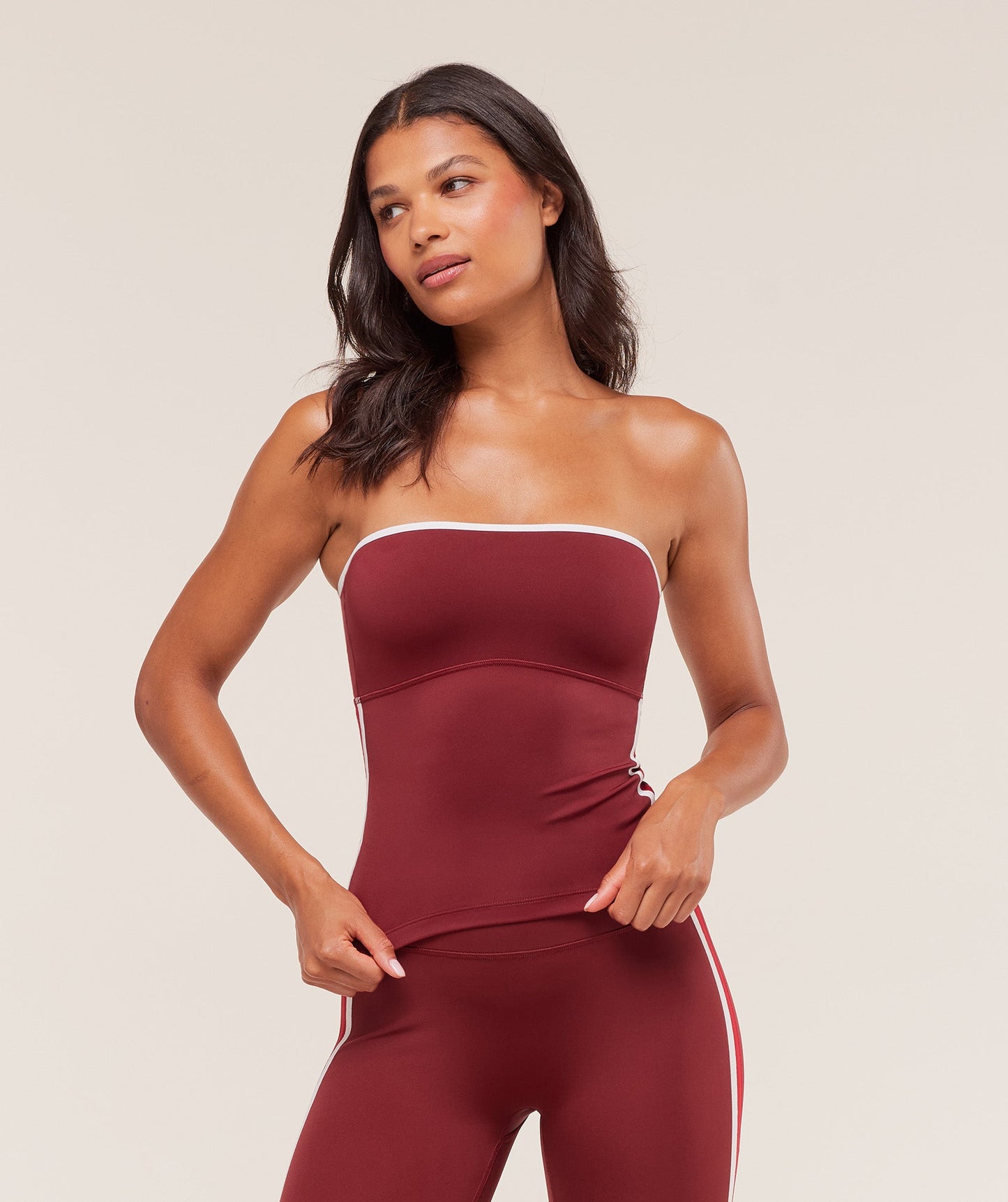 Piping Bandeau With Shelf - US 1145