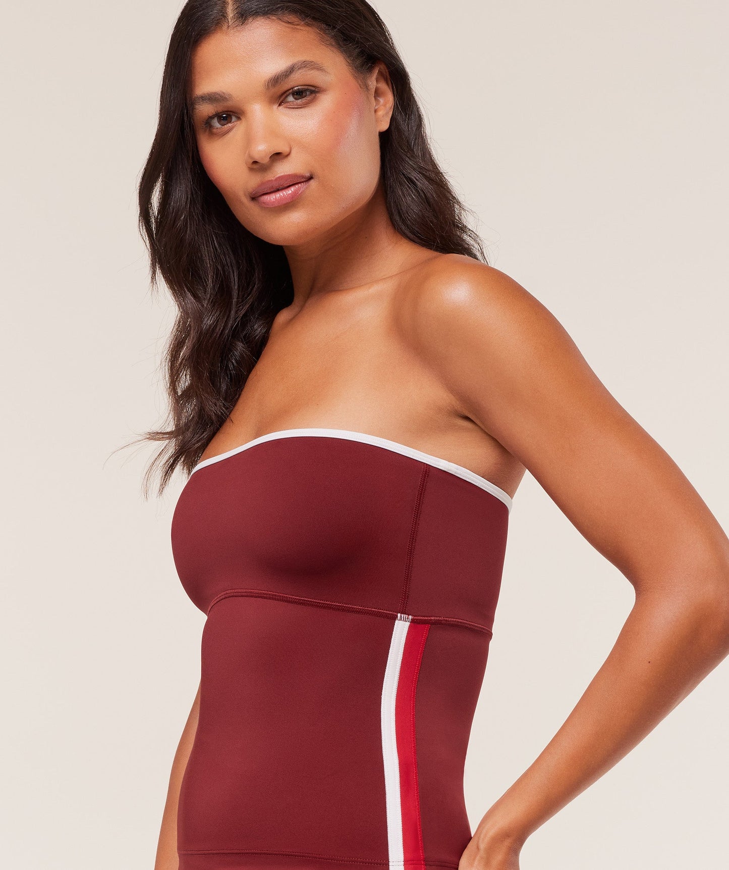 Piping Bandeau With Shelf - US 9907