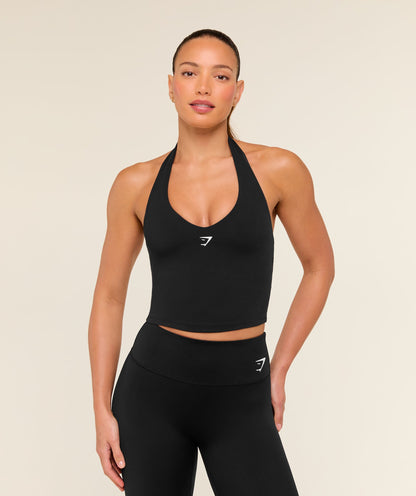 Halter Neck Cami with Shelf - US 6730