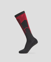 Black/Carmine Red