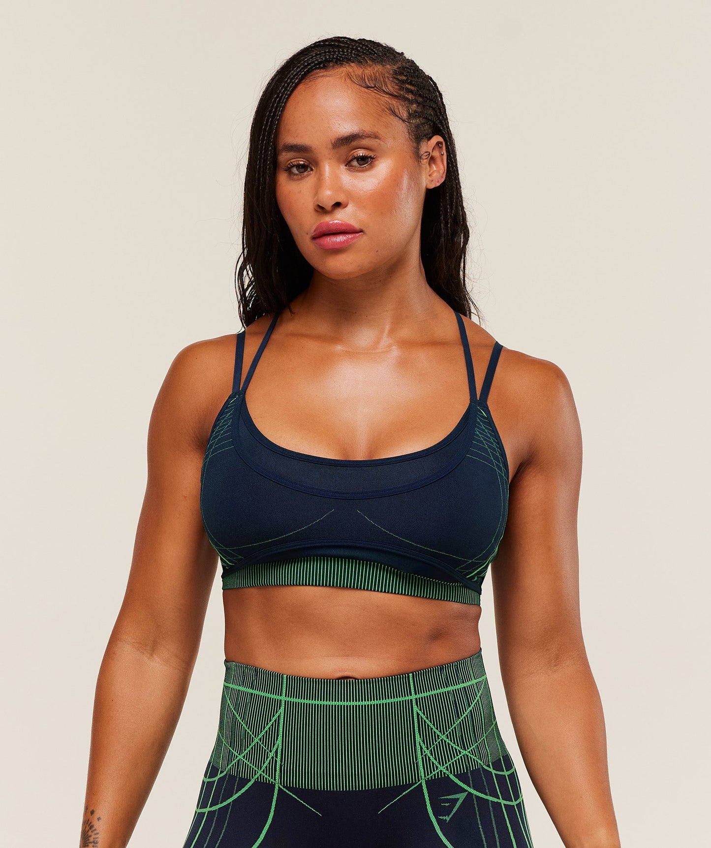 Apex Seamless Strappy Sports Bra - US 9984