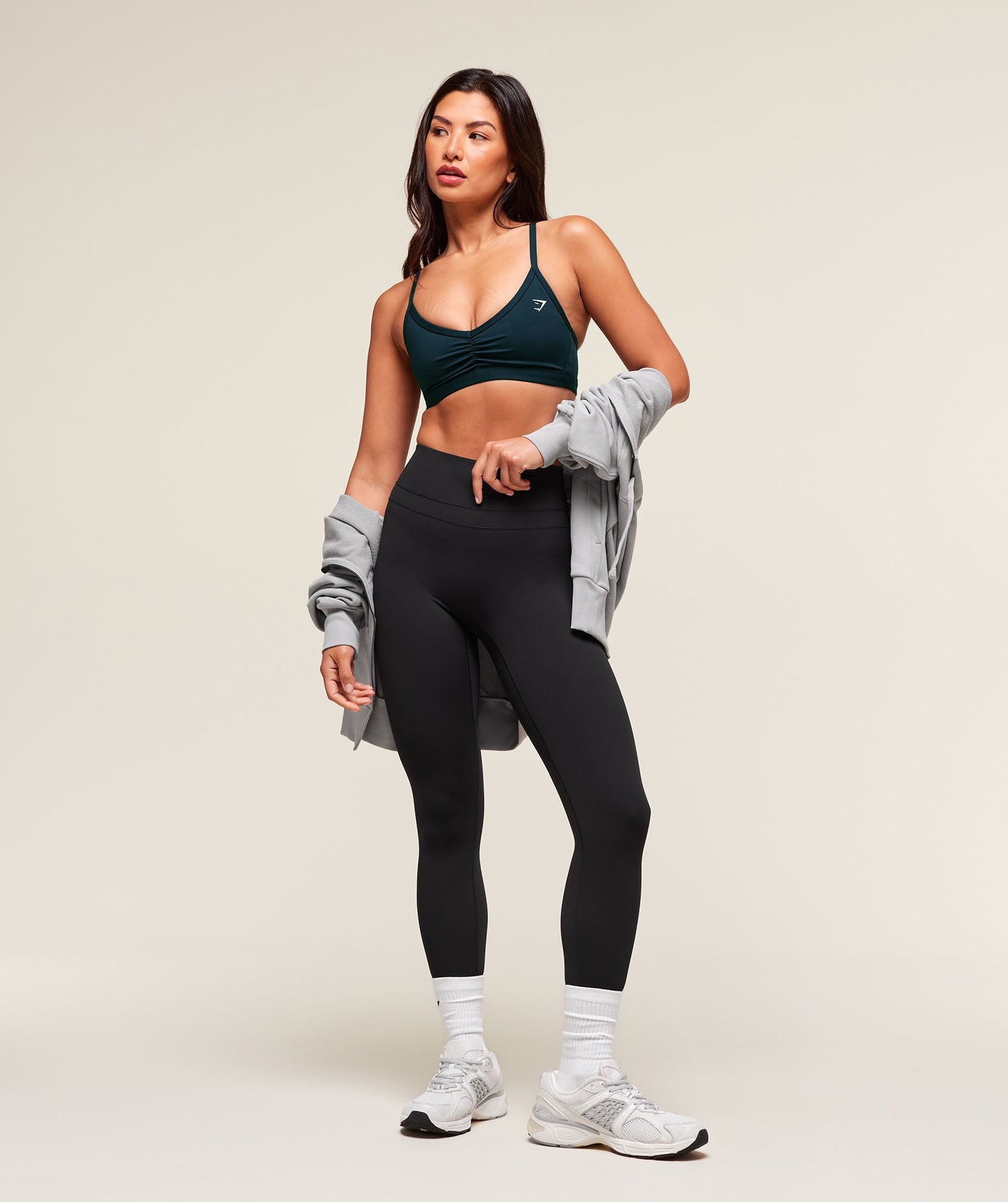 Ruched Strappy Sports Bra - US 8860