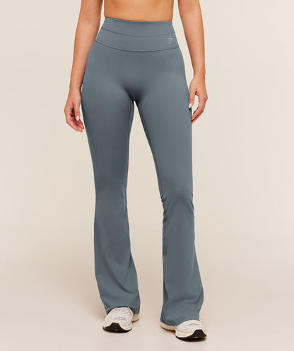 Crossover Back Flared Leggings - US 9891