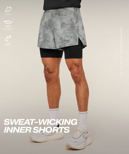 Running Elite 2 in 1 5\" Shorts - US 1489
