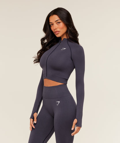 Vital Seamless Midi Zip 2.0 Pullover - US 7567