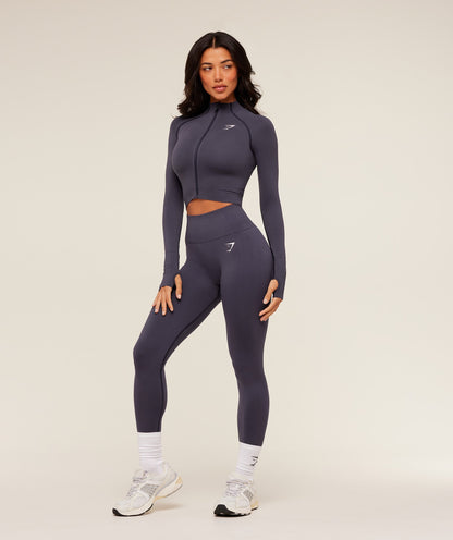 Vital Seamless Midi Zip 2.0 Pullover - US 7567