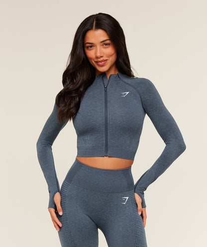 Vital Seamless Midi Zip 2.0 Pullover - US 3447